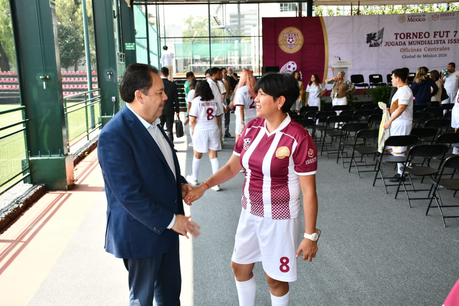 Inaguracion del Torneo Fut 7, "Jugada Mundialista ISSSTE", Centro Social, Cultural y Deportivo del SNTISSSTE 