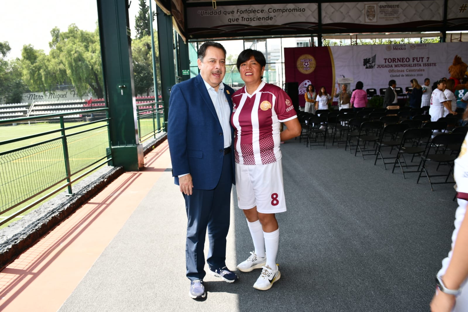 Inaguracion del Torneo Fut 7, "Jugada Mundialista ISSSTE", Centro Social, Cultural y Deportivo del SNTISSSTE 