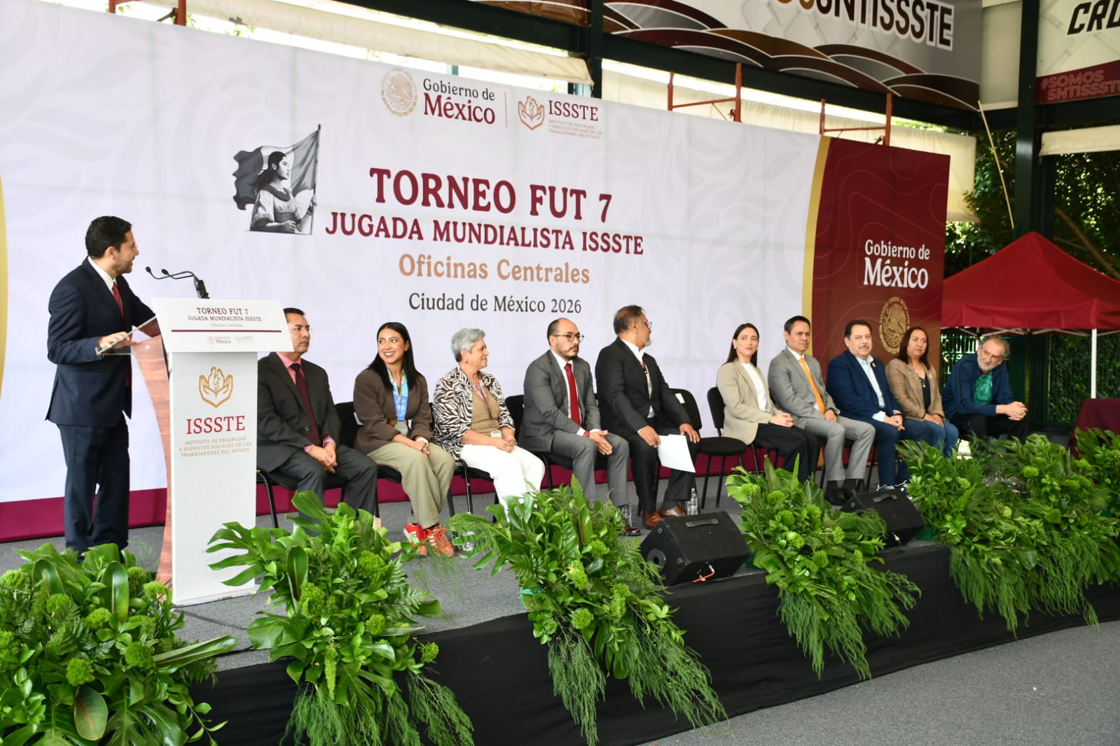 Inaguracion del Torneo Fut 7, "Jugada Mundialista ISSSTE", Centro Social, Cultural y Deportivo del SNTISSSTE 