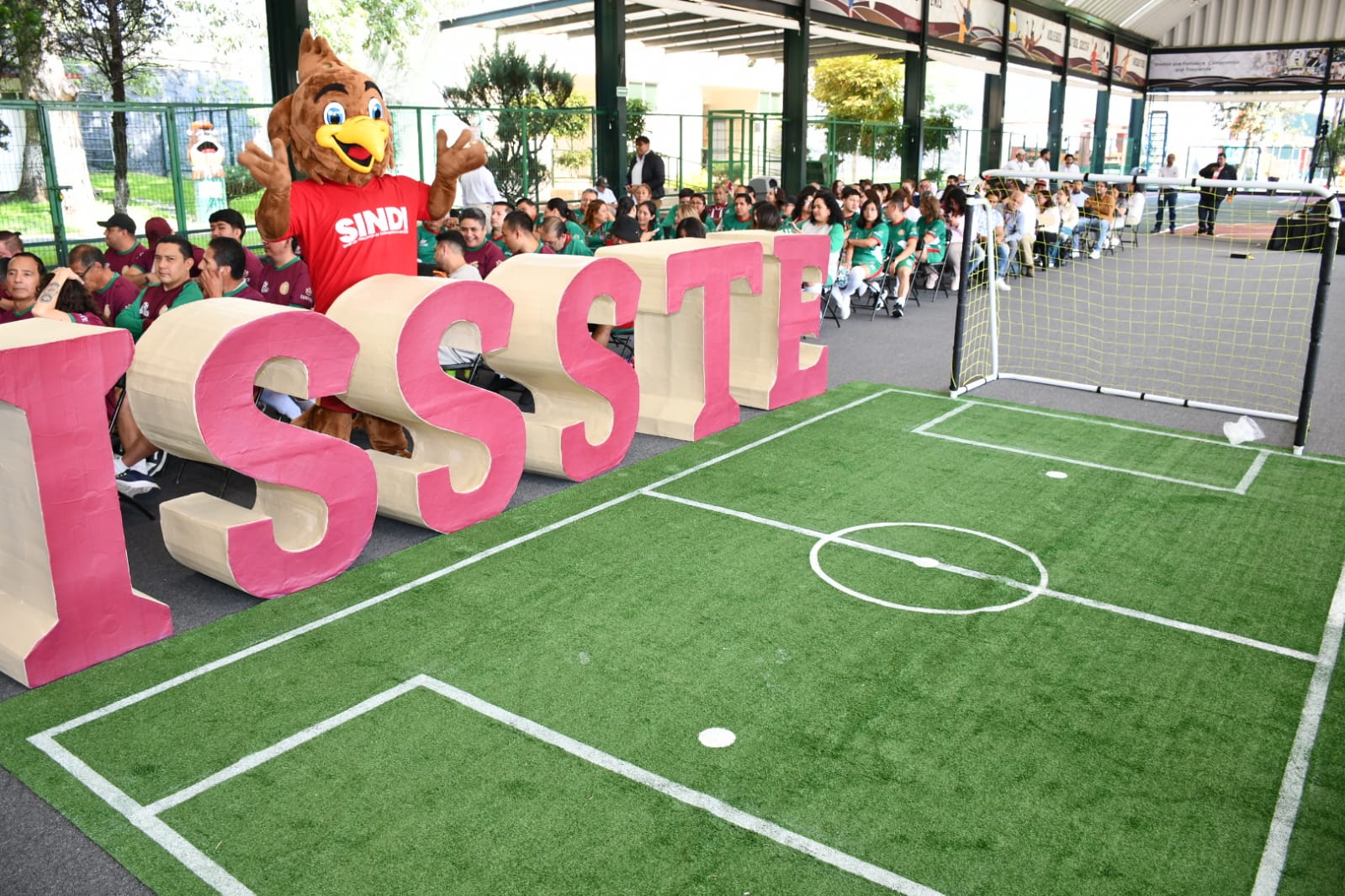 Inaguracion del Torneo Fut 7, "Jugada Mundialista ISSSTE", Centro Social, Cultural y Deportivo del SNTISSSTE 