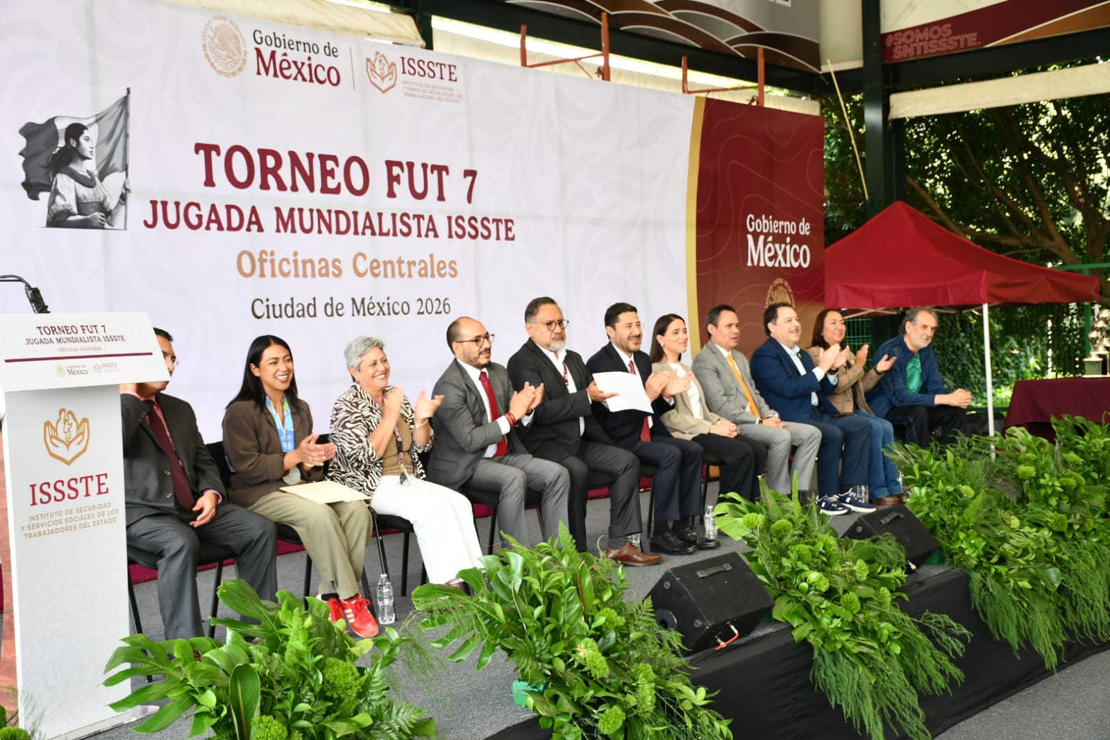 Inaguracion del Torneo Fut 7, "Jugada Mundialista ISSSTE", Centro Social, Cultural y Deportivo del SNTISSSTE 