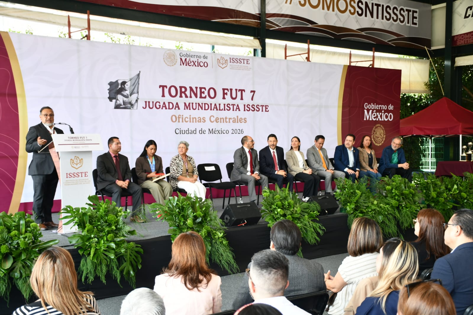 Inaguracion del Torneo Fut 7, "Jugada Mundialista ISSSTE", Centro Social, Cultural y Deportivo del SNTISSSTE 