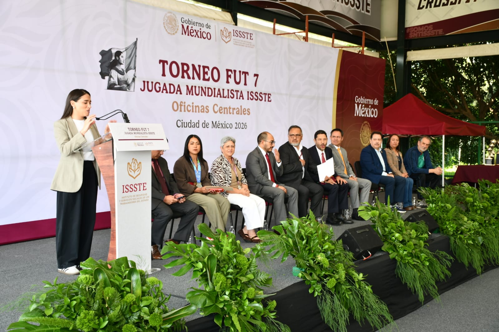 Inaguracion del Torneo Fut 7, "Jugada Mundialista ISSSTE", Centro Social, Cultural y Deportivo del SNTISSSTE 
