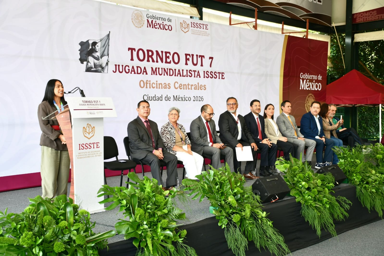 Inaguracion del Torneo Fut 7, "Jugada Mundialista ISSSTE", Centro Social, Cultural y Deportivo del SNTISSSTE 