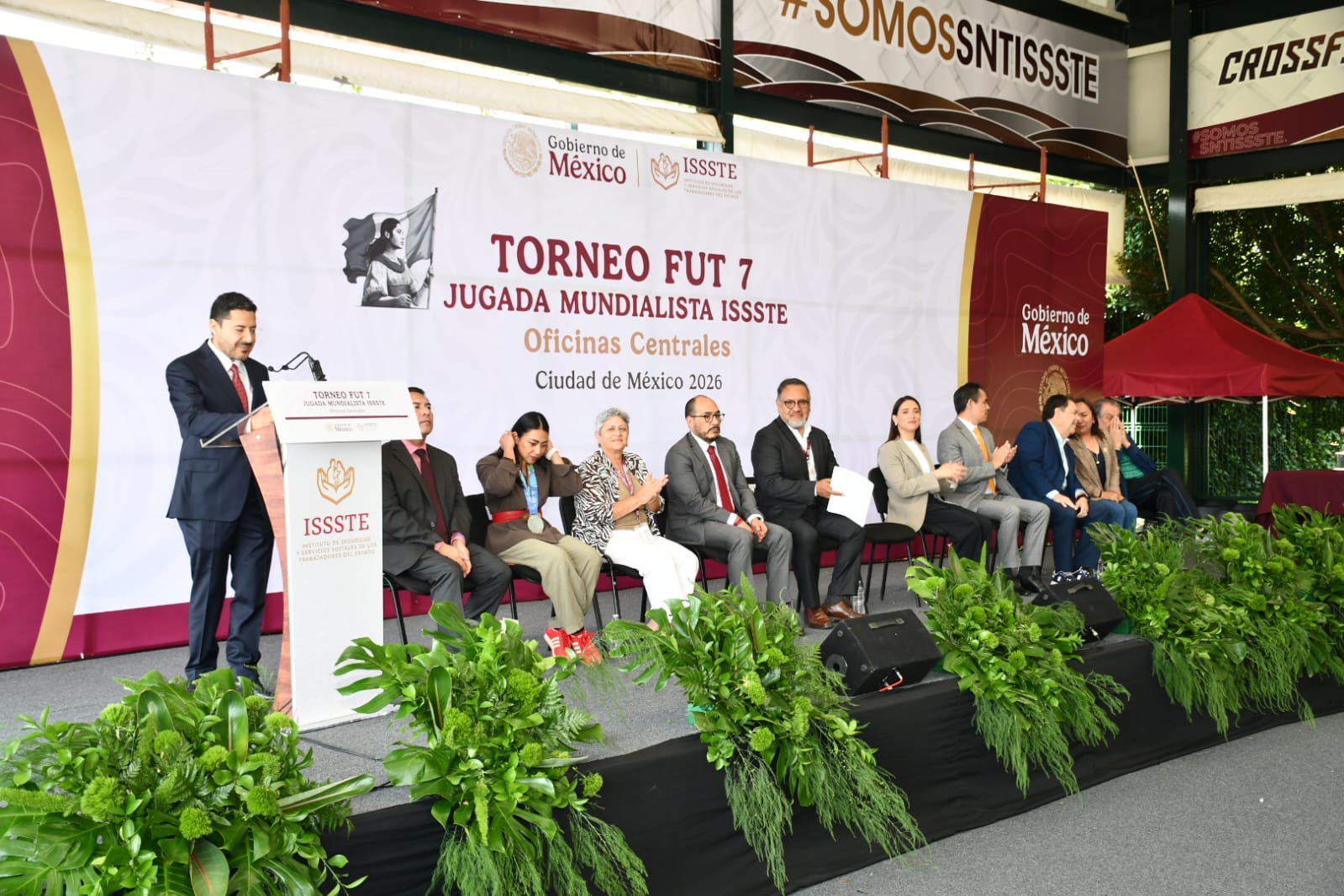 Inaguracion del Torneo Fut 7, "Jugada Mundialista ISSSTE", Centro Social, Cultural y Deportivo del SNTISSSTE 