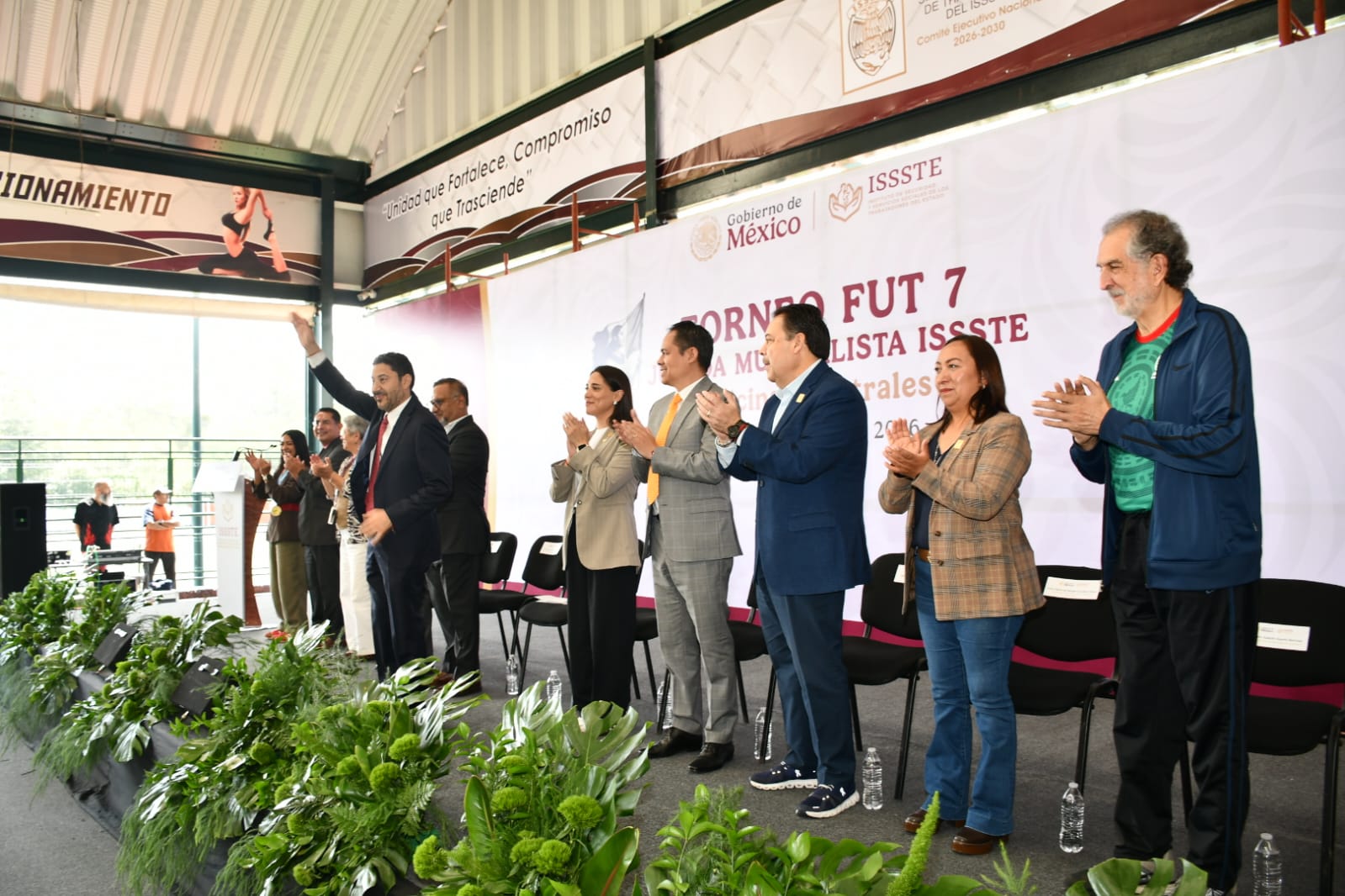 Inaguracion del Torneo Fut 7, "Jugada Mundialista ISSSTE", Centro Social, Cultural y Deportivo del SNTISSSTE 